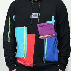 Cookies Black Hoodie with Logo Tag